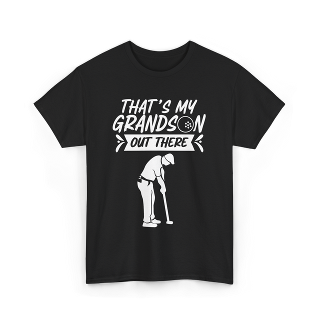 That's My Grandson Golf Athlete T-Shirt - Black