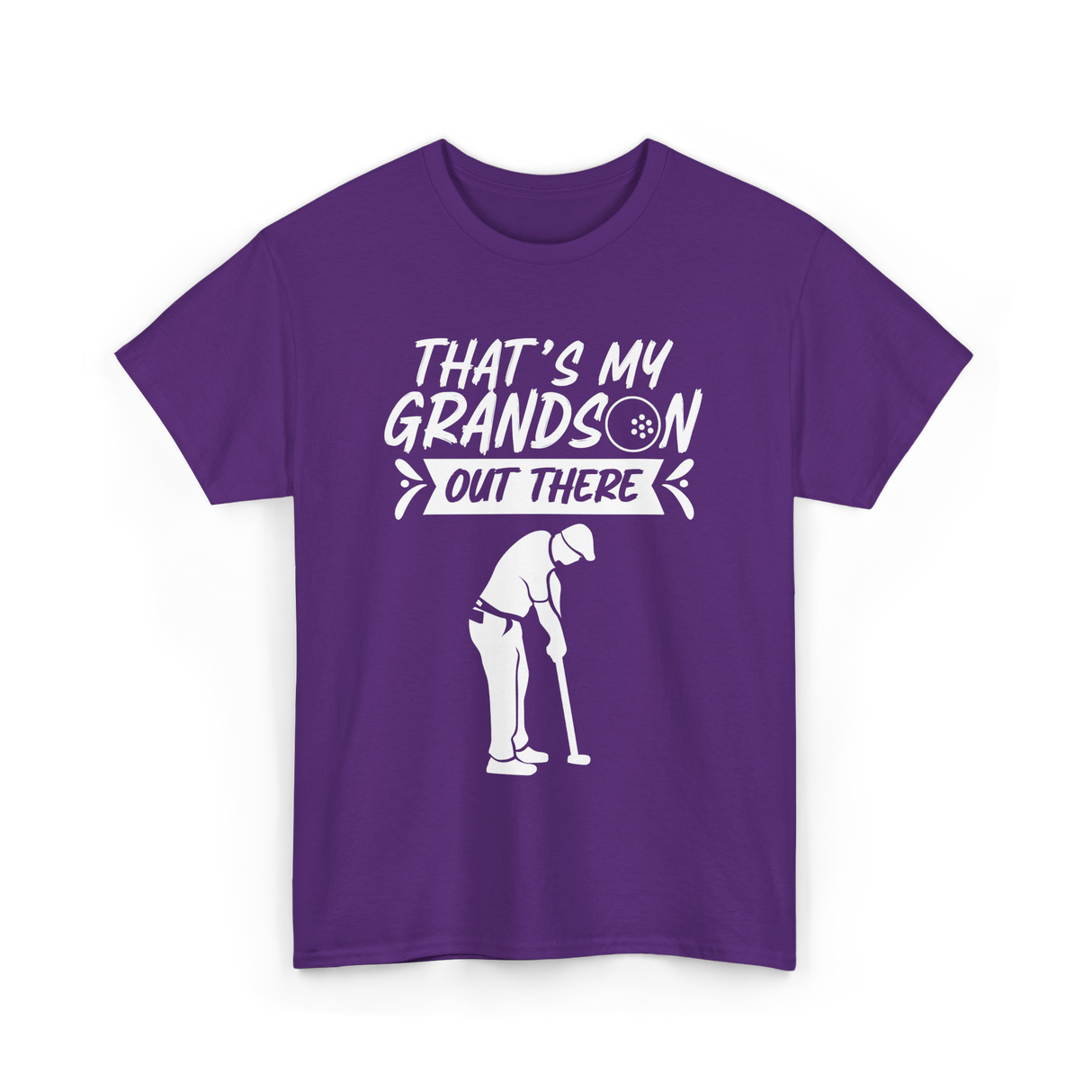 That's My Grandson Golf Athlete T-Shirt - Purple