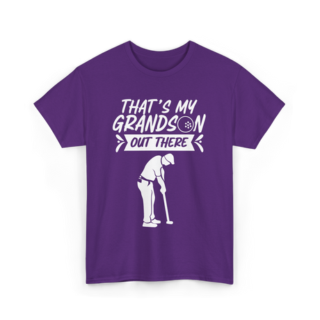 That's My Grandson Golf Athlete T-Shirt - Purple