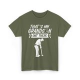 That's My Grandson Golf Athlete T-Shirt - Military Green