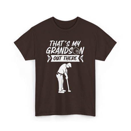 That's My Grandson Golf Athlete T-Shirt - Dark Chocolate