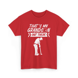 That's My Grandson Golf Athlete T-Shirt - Red