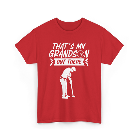 That's My Grandson Golf Athlete T-Shirt - Red