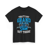 That's My Grandson Ice Hockey Athlete T-Shirt - Black