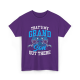 That's My Grandson Ice Hockey Athlete T-Shirt - Purple