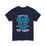 That's My Grandson Ice Hockey Athlete T-Shirt - Navy