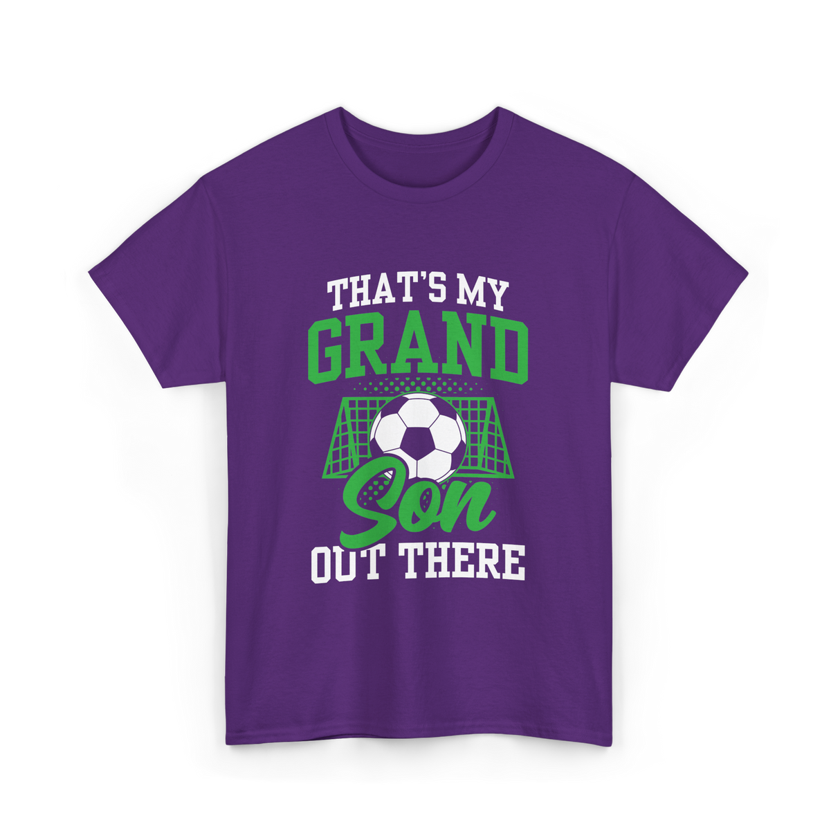 That's My Grandson Soccer Athlete T-Shirt - Purple