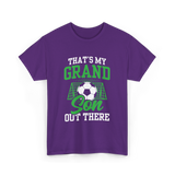 That's My Grandson Soccer Athlete T-Shirt - Purple