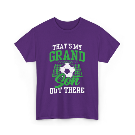 That's My Grandson Soccer Athlete T-Shirt - Purple