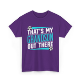 That's My Grandson Soccer Athlete T-Shirt - Purple