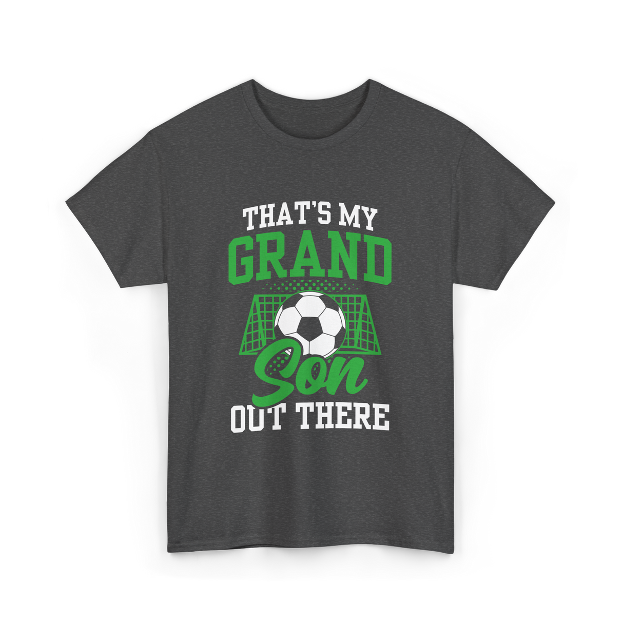 That's My Grandson Soccer Athlete T-Shirt - Dark Heather