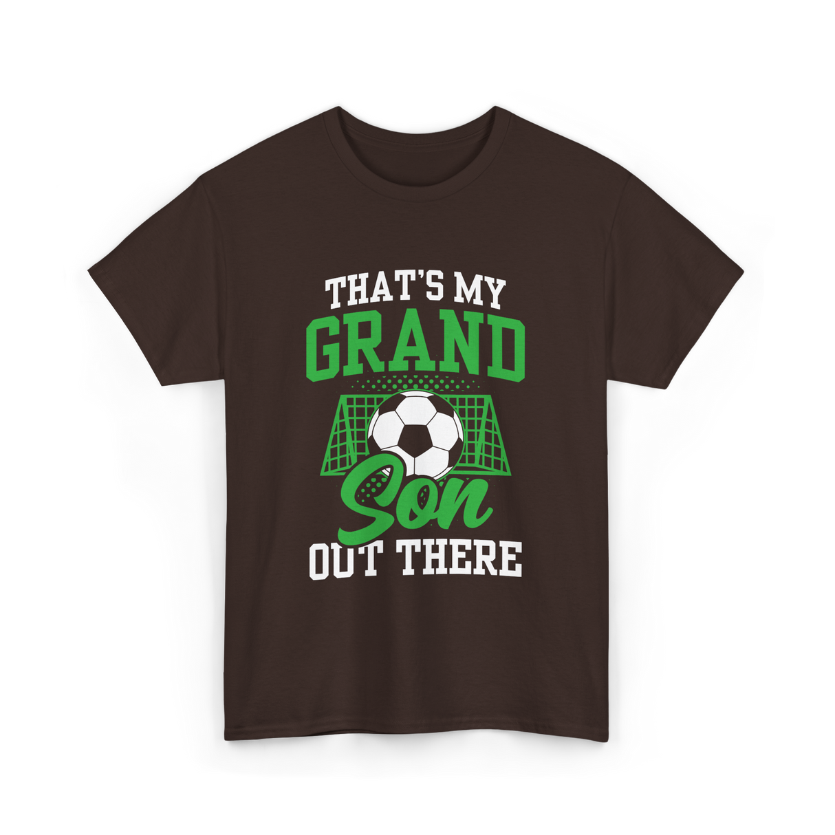 That's My Grandson Soccer Athlete T-Shirt - Dark Chocolate