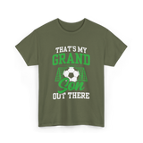 That's My Grandson Soccer Athlete T-Shirt - Military Green