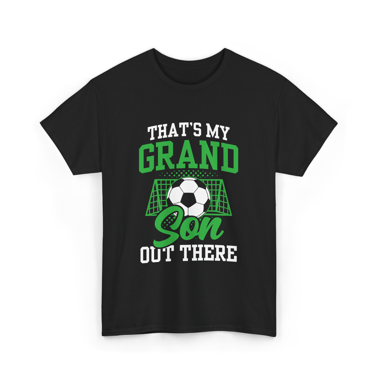 That's My Grandson Soccer Athlete T-Shirt - Black