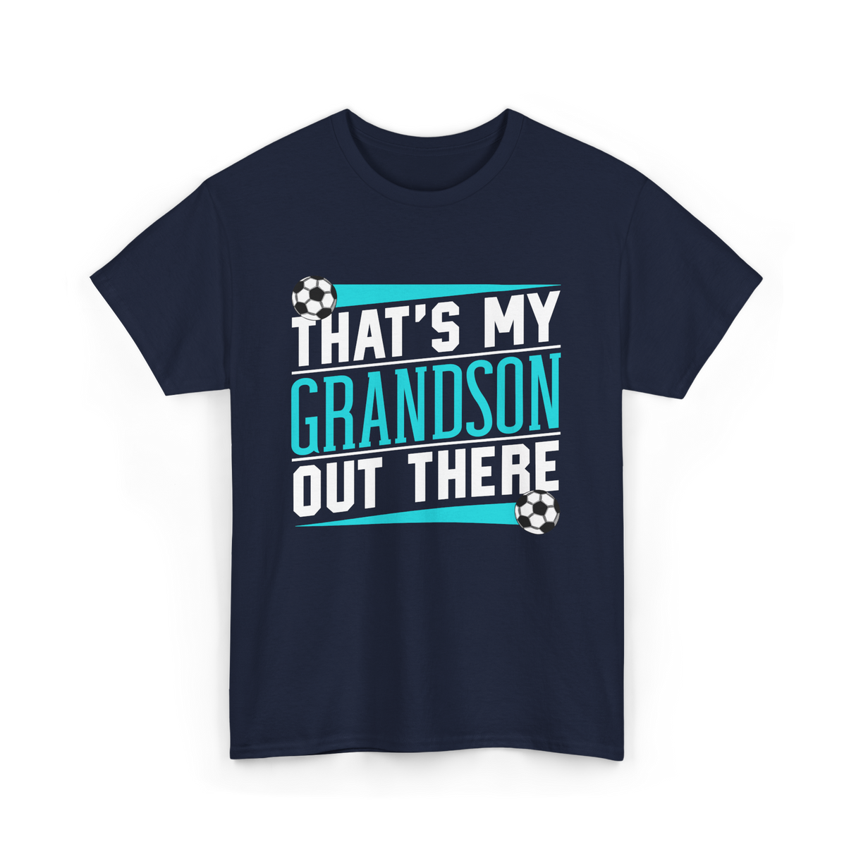 That's My Grandson Soccer Athlete T-Shirt - Navy