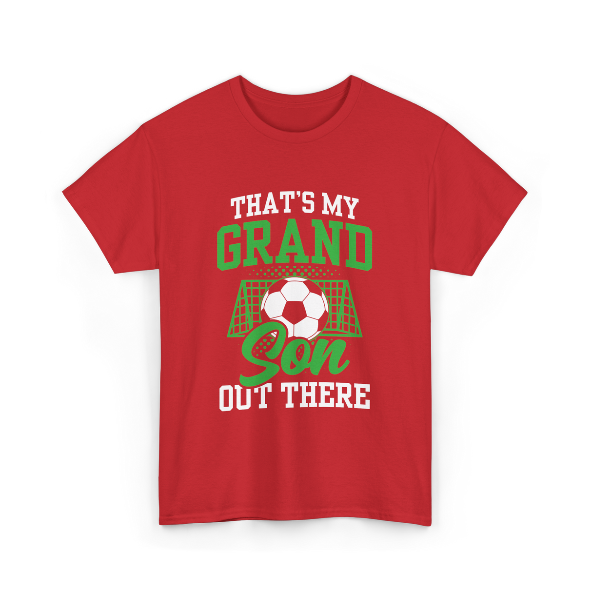 That's My Grandson Soccer Athlete T-Shirt - Red