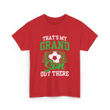 That's My Grandson Soccer Athlete T-Shirt - Red