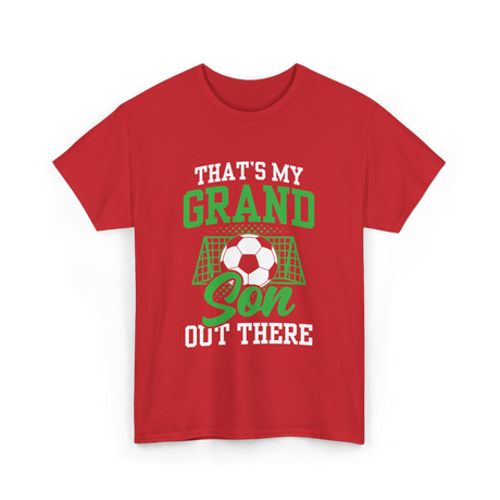 That's My Grandson Soccer Athlete T-Shirt - Red