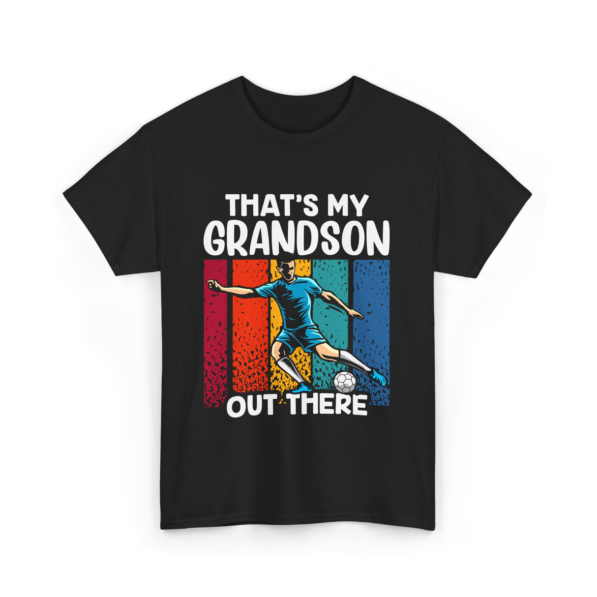 That's My Grandson Soccer Grandson T-Shirt - Black