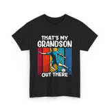 That's My Grandson Soccer Grandson T-Shirt - Black