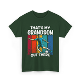 That's My Grandson Soccer Grandson T-Shirt - Forest Green