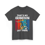 That's My Grandson Soccer Grandson T-Shirt - Dark Heather