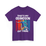 That's My Grandson Soccer Grandson T-Shirt - Purple