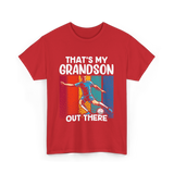 That's My Grandson Soccer Grandson T-Shirt - Red