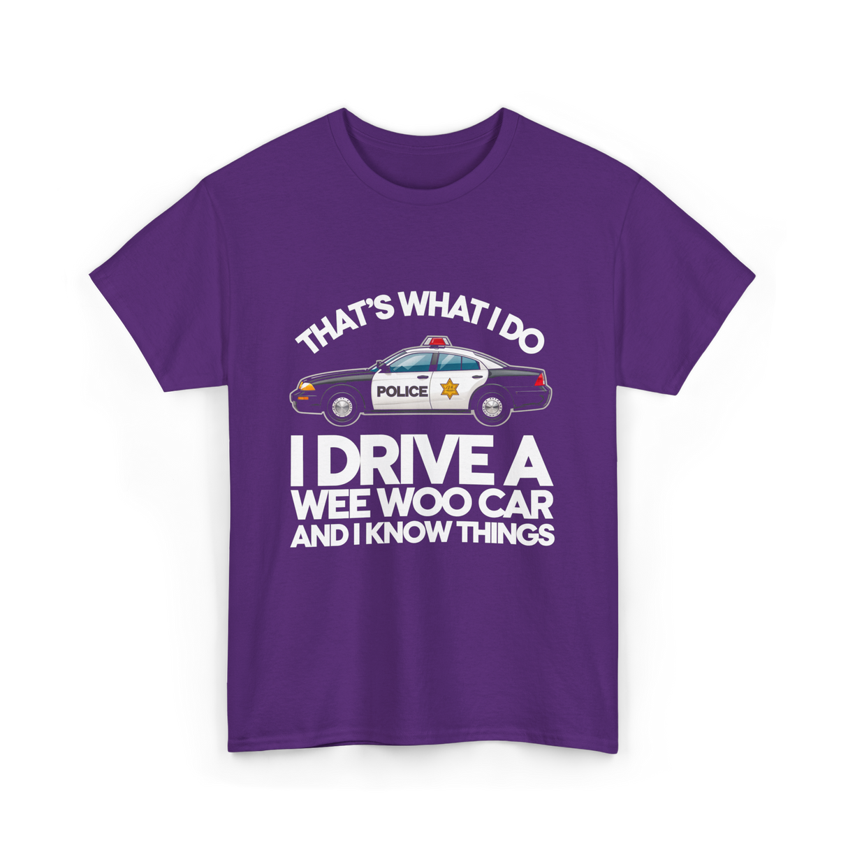 That's What I Do Police T-Shirt - Purple