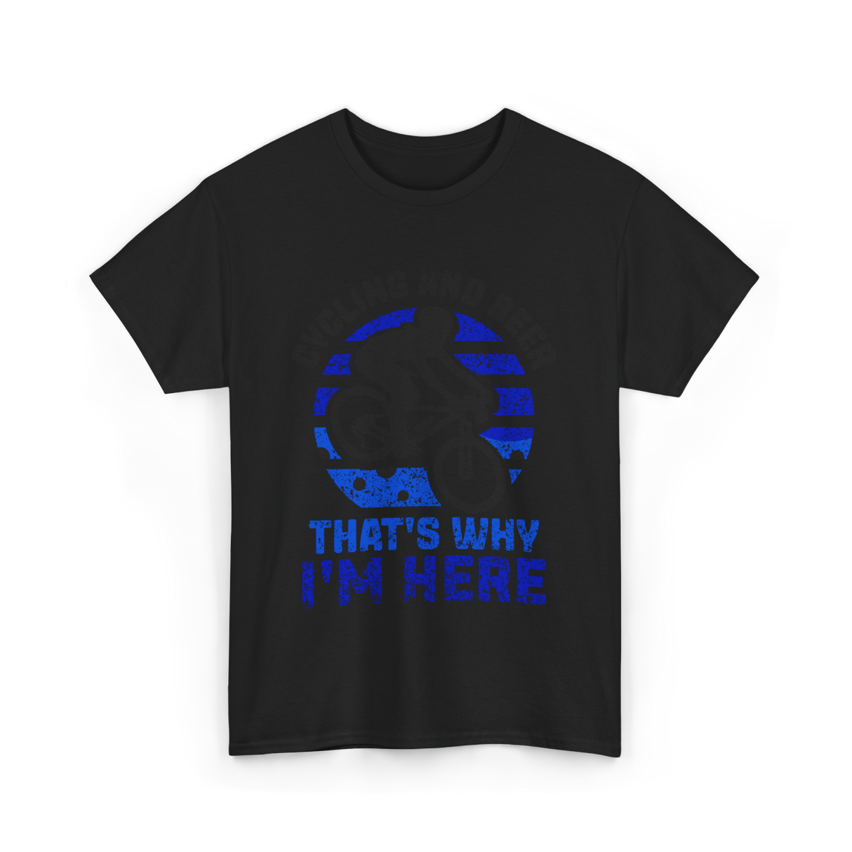 That's Why I'm Here Cycling T-Shirt - Black