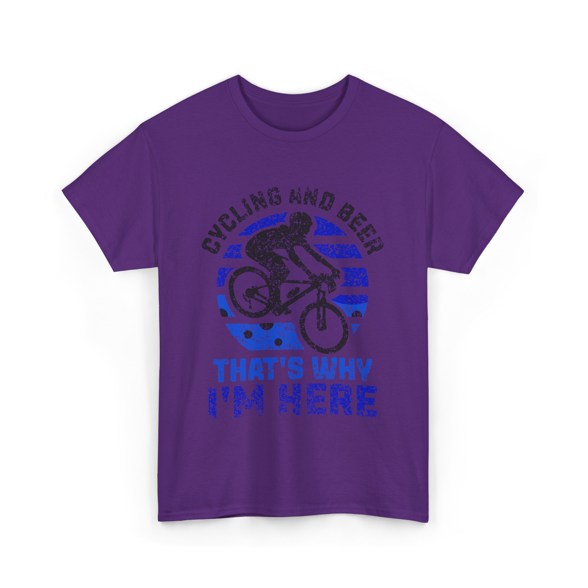 That's Why I'm Here Cycling T-Shirt - Purple