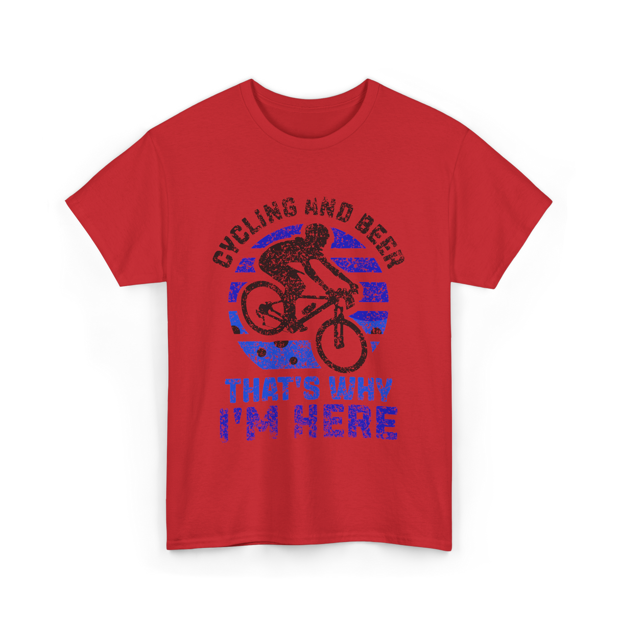 That's Why I'm Here Cycling T-Shirt - Red