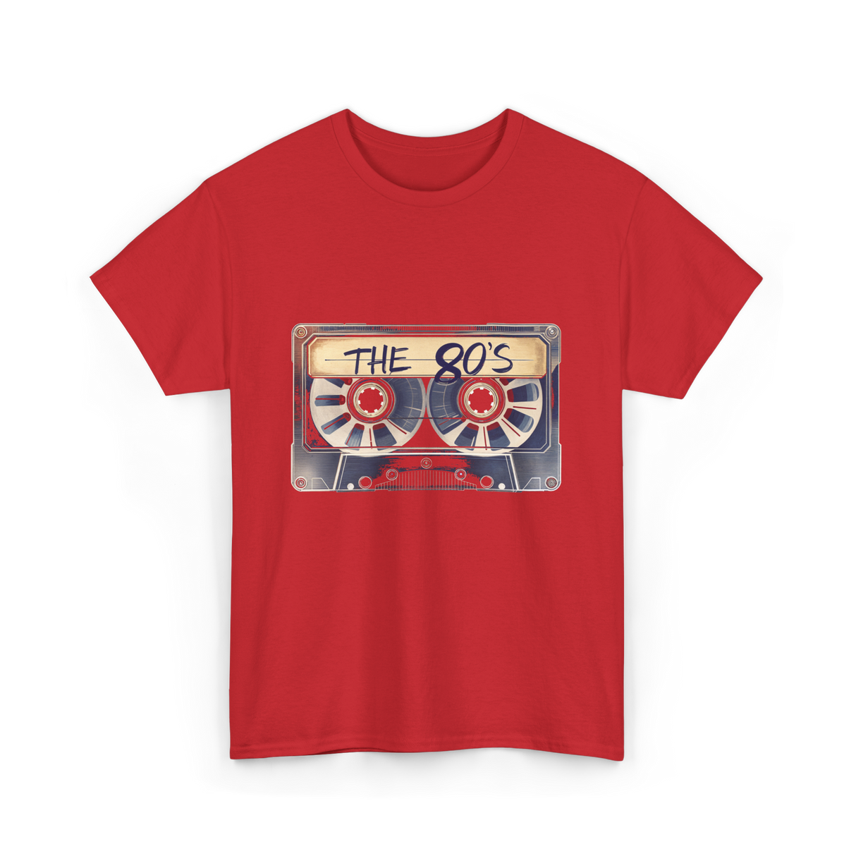 The 80's Retro Music T-Shirt - Red