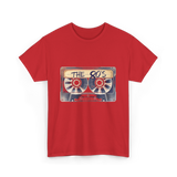 The 80's Retro Music T-Shirt - Red