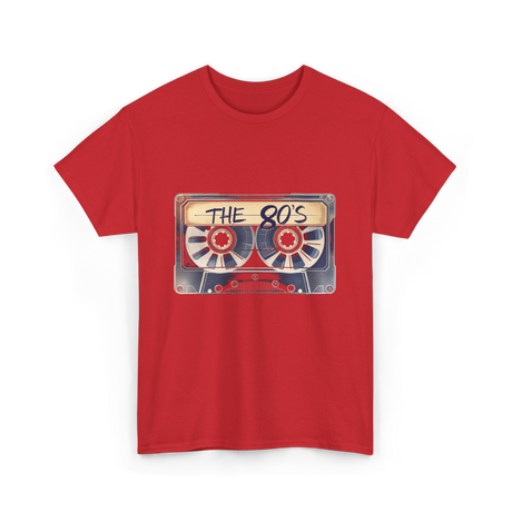 The 80's Retro Music T-Shirt - Red