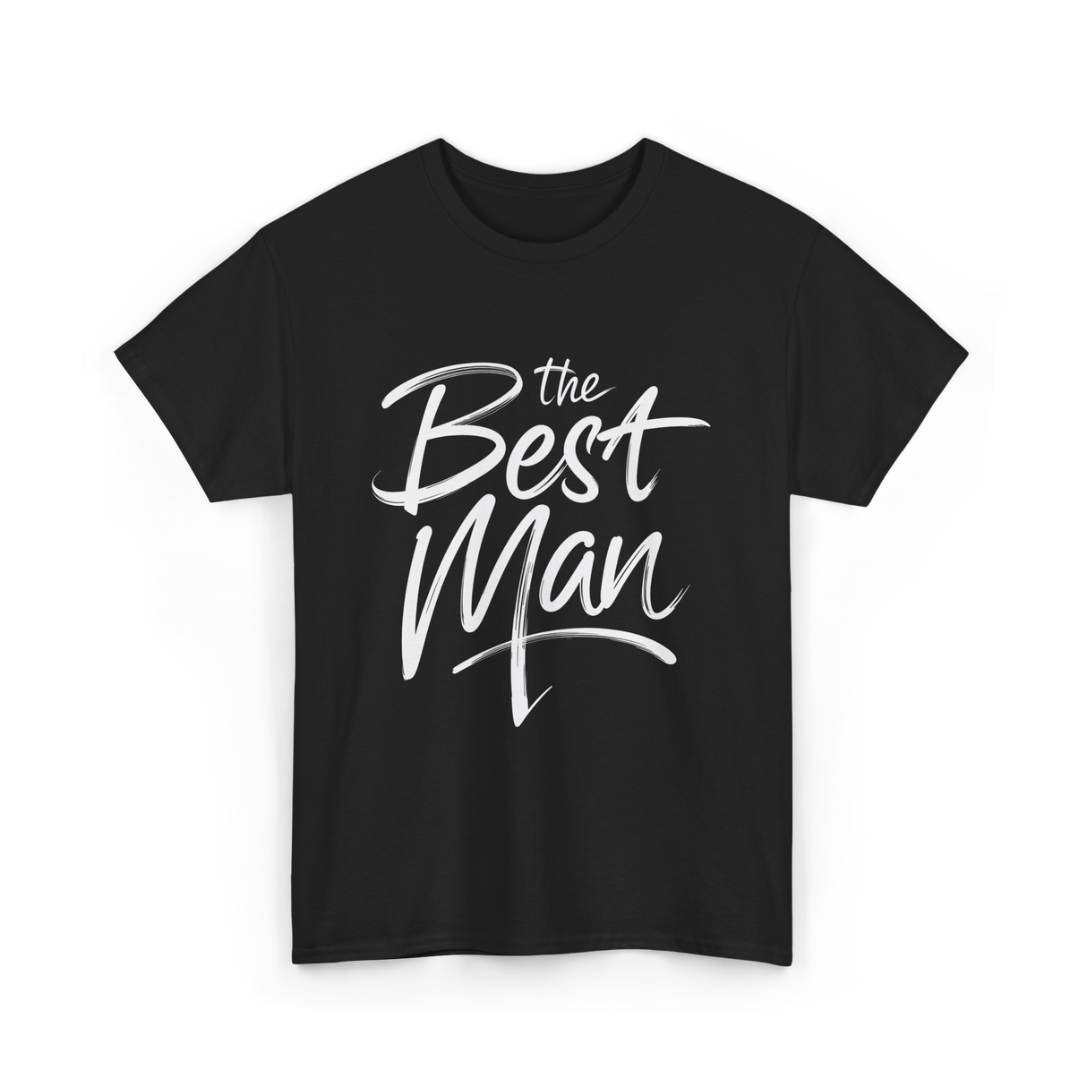 the Best Man Bachelor Groomsman T-Shirt - Black