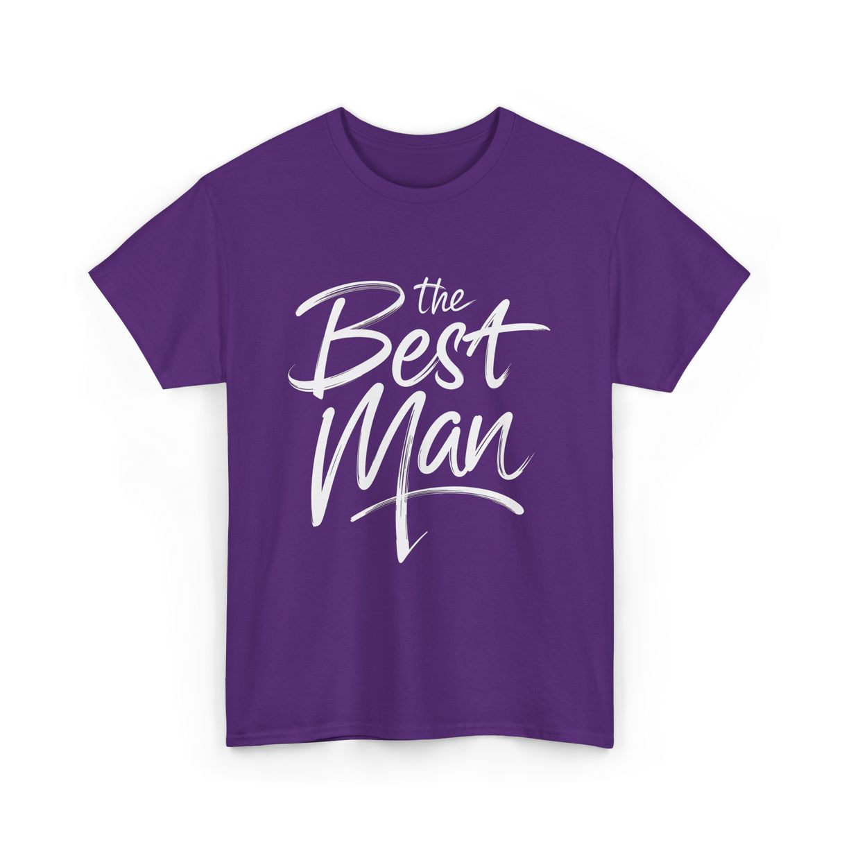 the Best Man Bachelor Groomsman T-Shirt - Purple