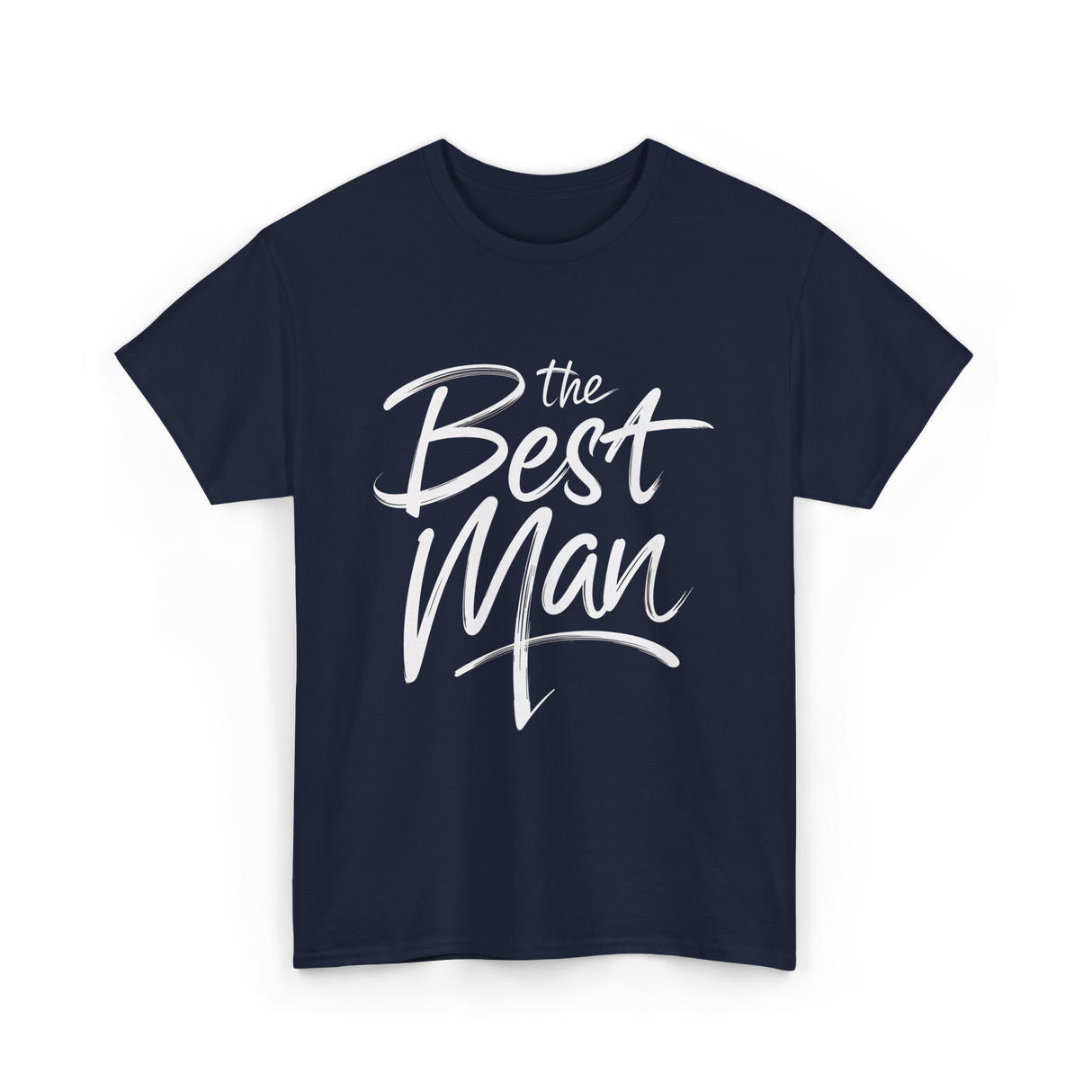 the Best Man Bachelor Groomsman T-Shirt - Navy