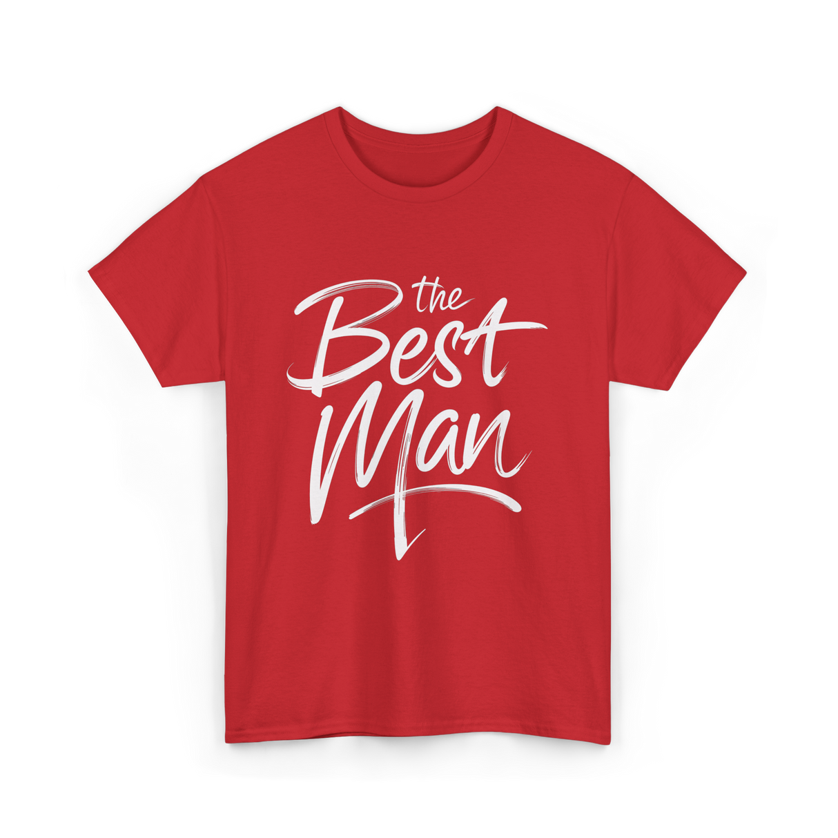 the Best Man Bachelor Groomsman T-Shirt - Red