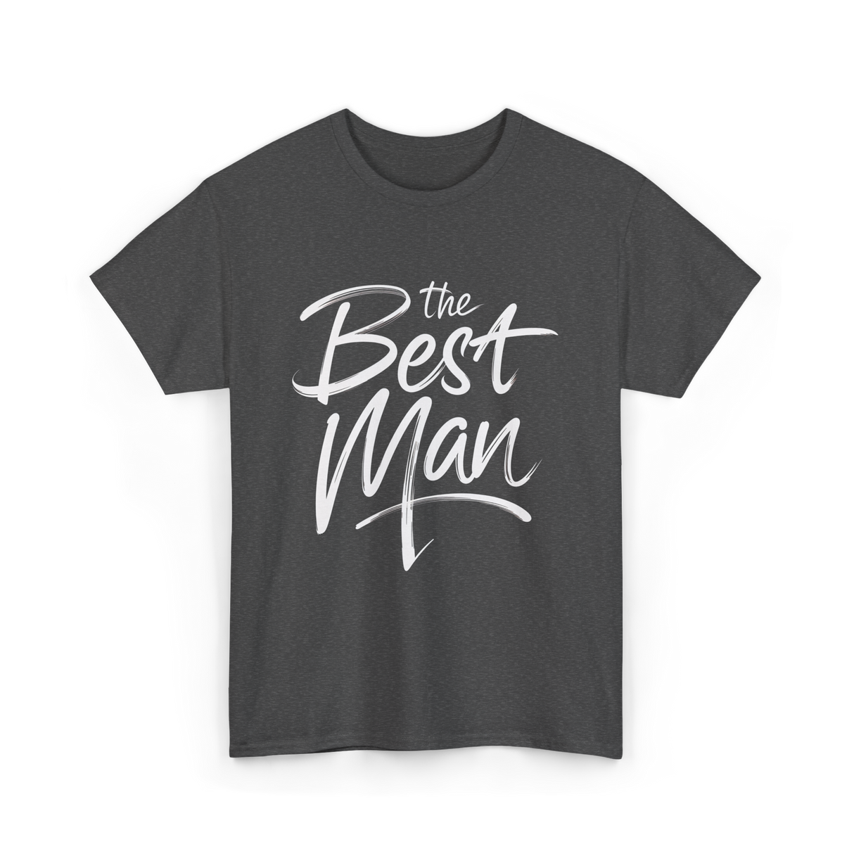 the Best Man Bachelor Groomsman T-Shirt - Dark Heather