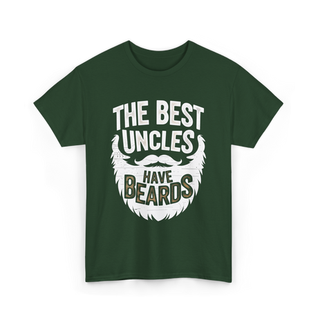 The Best Uncles Bearded Men T-Shirt - Forest Green