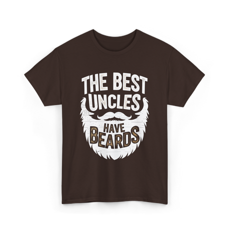 The Best Uncles Bearded Men T-Shirt - Dark Chocolate