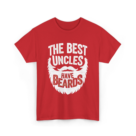 The Best Uncles Bearded Men T-Shirt - Red