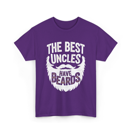 The Best Uncles Bearded Men T-Shirt - Purple