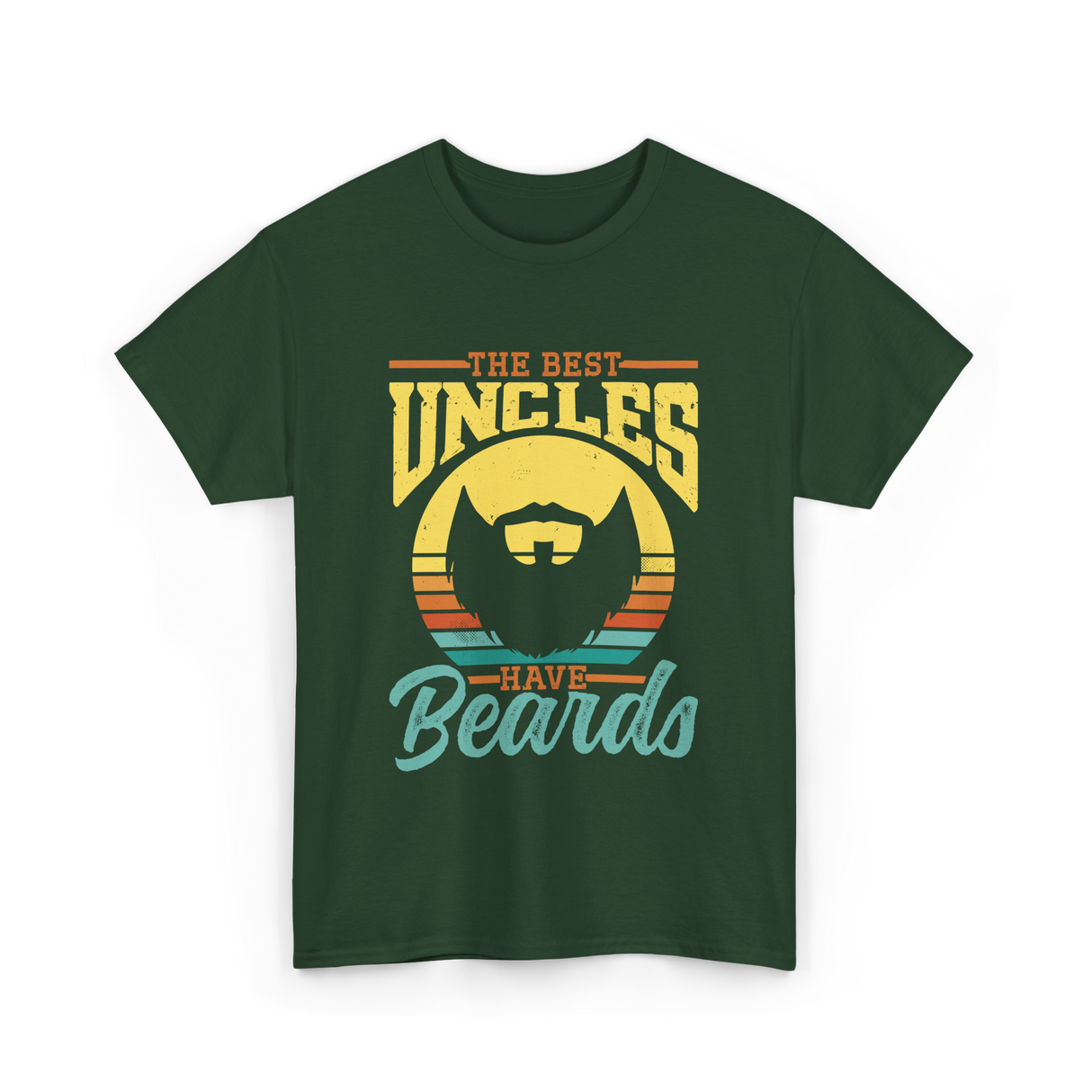 The Best Uncles Beards Men T-Shirt - Forest Green