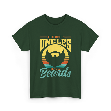 The Best Uncles Beards Men T-Shirt - Forest Green