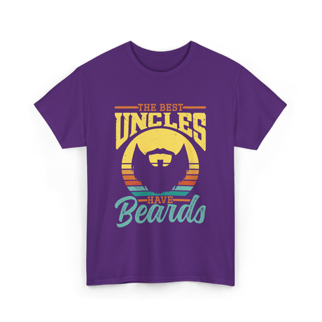 The Best Uncles Beards Men T-Shirt - Purple