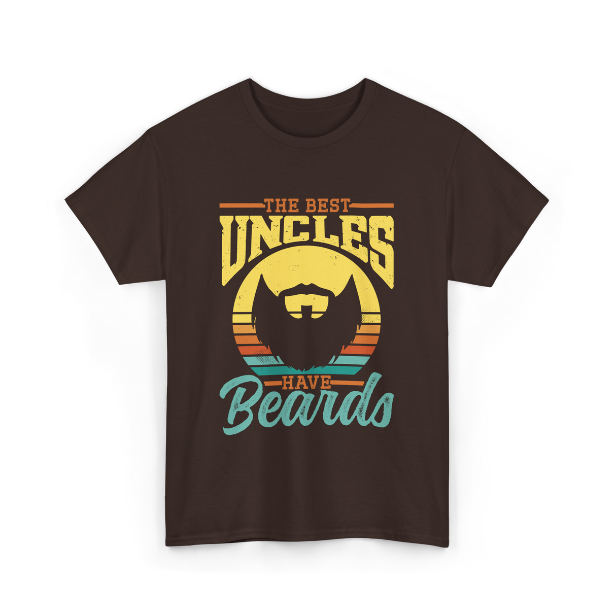 The Best Uncles Beards Men T-Shirt - Dark Chocolate