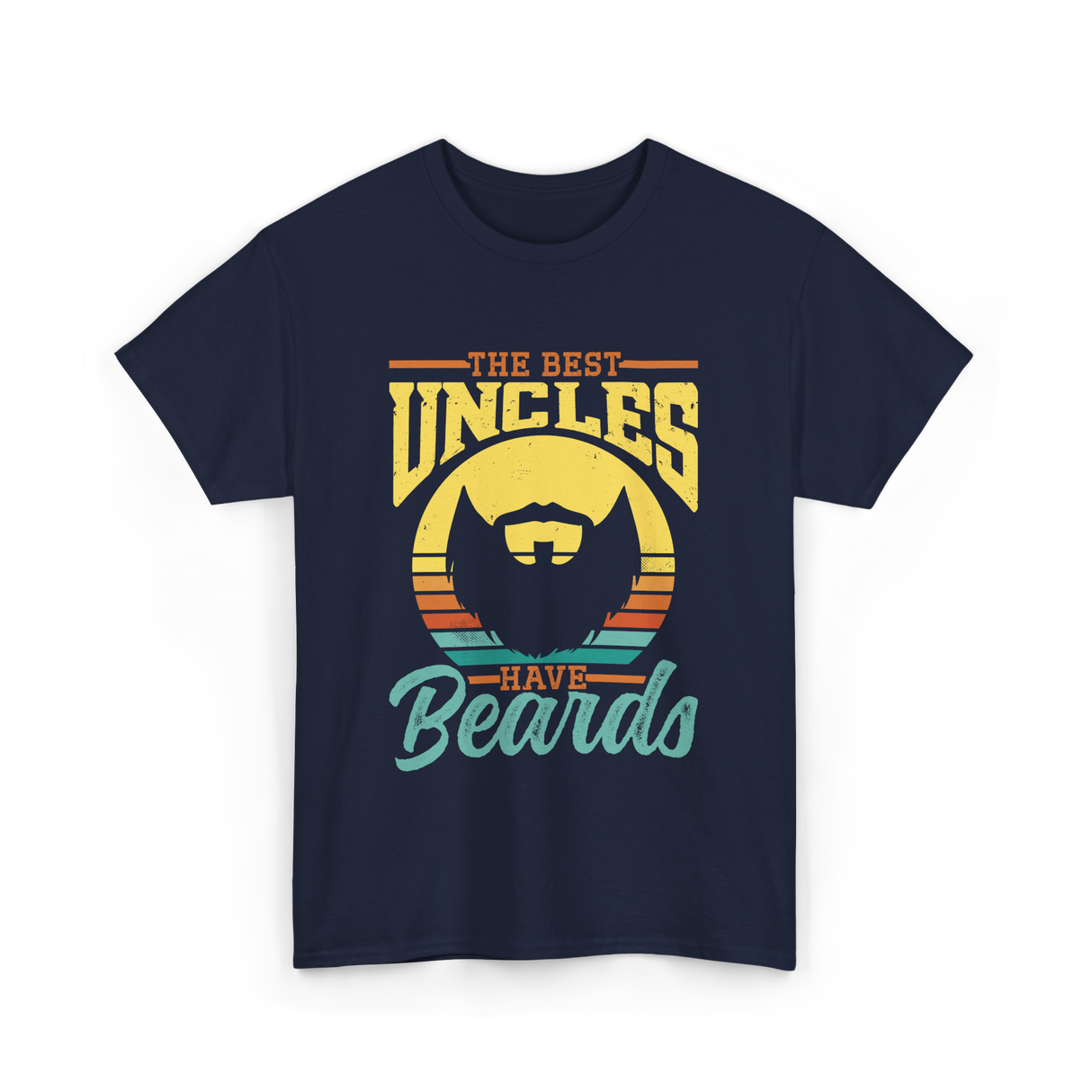 The Best Uncles Beards Men T-Shirt - Navy