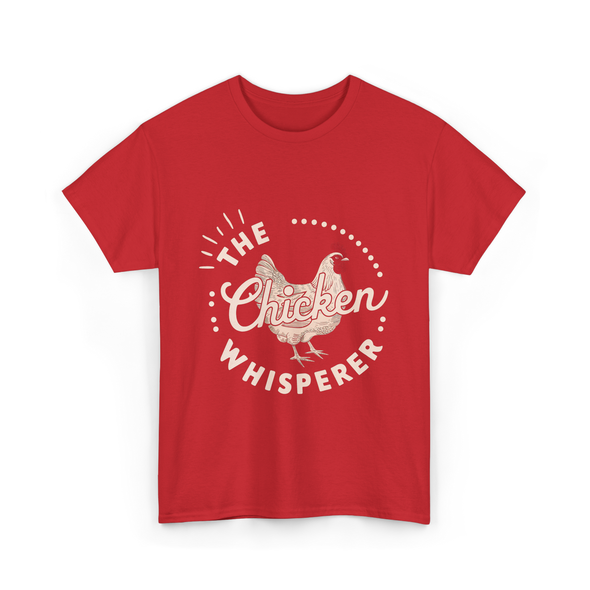 The Chicken Whisperer Chicken Lover T-Shirt - Red